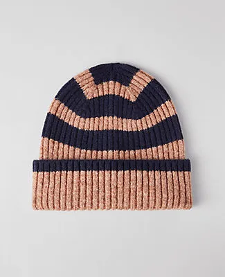 Ann Taylor Striped Winter Beanie sold by Ann Taylor