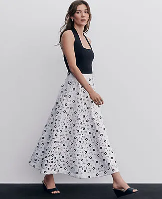 Ann Taylor Floral Lace Full Skirt sold by Ann Taylor