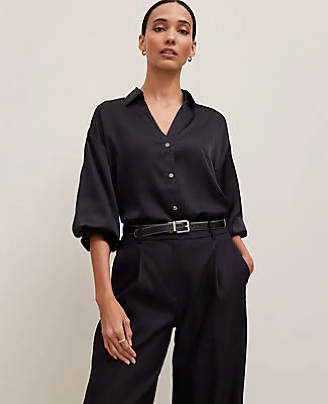 Ann Taylor Blouson Sleeve Shirt sold by Ann Taylor