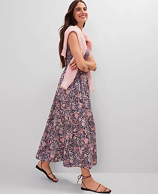 Ann Taylor Weekend Collection Floral Flare Dress sold by Ann Taylor product image thumbnail 4