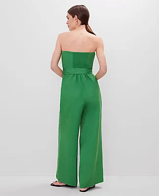 Ann Taylor Petite Strapless Linen Blend Jumpsuit sold by Ann Taylor product image thumbnail 2