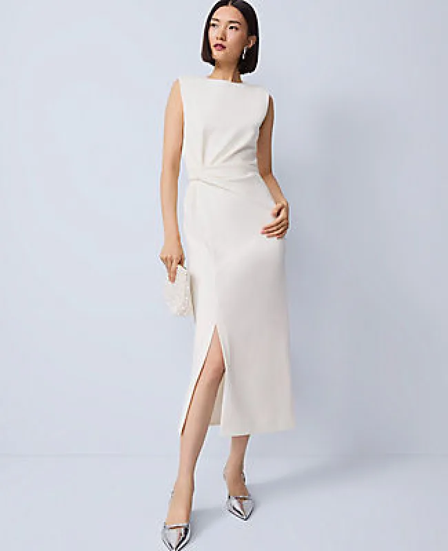 Ann Taylor Crew Neck Twist Sheath Dress sold by Ann Taylor
