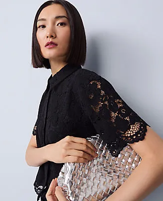 Ann Taylor Lace Modern Blouse sold by Ann Taylor product image thumbnail 3