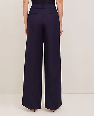Ann Taylor The Belted Wide-Leg Pant in Linen Blend — Curvy Fit sold by Ann Taylor product image thumbnail 2