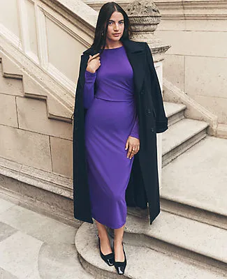 Ann Taylor Petite Fitted Double Breasted Long Coat sold by Ann Taylor