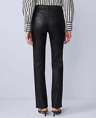 Ann Taylor The Coated Perfect Straight Jean sold by Ann Taylor product image thumbnail 3