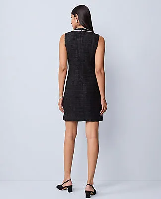 Ann Taylor Petite Tweed Button Shift Dress sold by Ann Taylor product image thumbnail 2