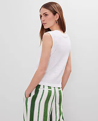 Ann Taylor Crew Neck Sweater Shell Top sold by Ann Taylor product image thumbnail 2