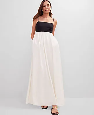 Ann Taylor Petite Strappy Linen Blend Maxi Dress sold by Ann Taylor product image thumbnail 4