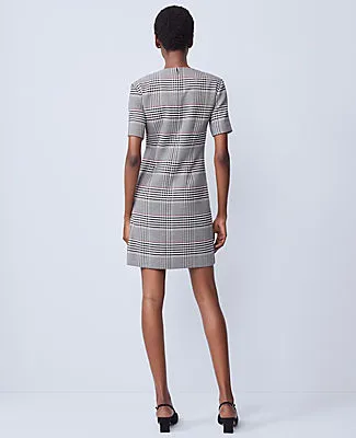 Ann Taylor Petite Plaid Button Pocket Shift Dress sold by Ann Taylor product image thumbnail 2