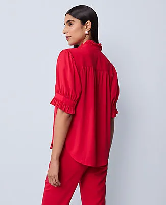 Ann Taylor Ruffle Collar Blouse sold by Ann Taylor product image thumbnail 2