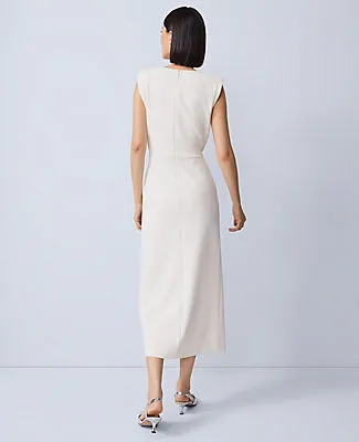 Ann Taylor Petite Crew Neck Twist Sheath Dress sold by Ann Taylor product image thumbnail 2