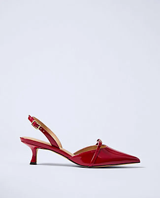 Ann Taylor Patent Leather Slingback Pump sold by Ann Taylor