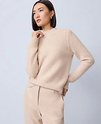 Ann Taylor Cashmere Mock Neck Sweater sold by Ann Taylor product image thumbnail 3