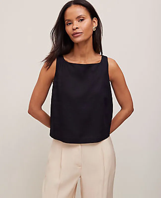 Ann Taylor Linen Blend Tank Top sold by Ann Taylor