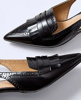 Ann Taylor Leather Kiltie Slingback Pump sold by Ann Taylor product image thumbnail 2