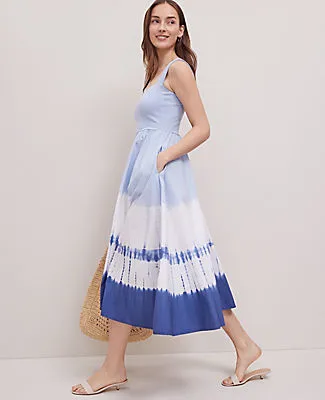 Ann Taylor Weekend Collection Strappy Flare Midi Dress sold by Ann Taylor