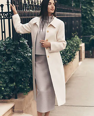 Ann Taylor Petite Belted Everyday Coat sold by Ann Taylor