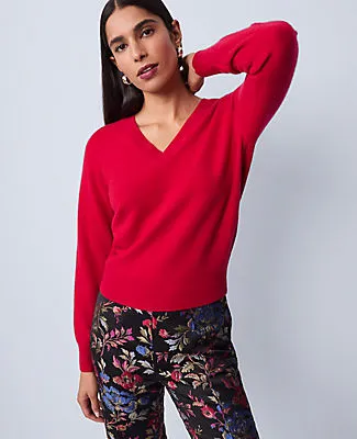 Ann Taylor Cashmere V-Neck Sweater sold by Ann Taylor