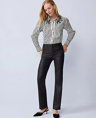 Ann Taylor The Petite Coated Perfect Straight Jean sold by Ann Taylor