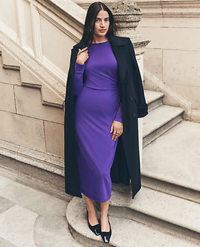 Ann Taylor Fitted Double Breasted Long Coat sold by Ann Taylor