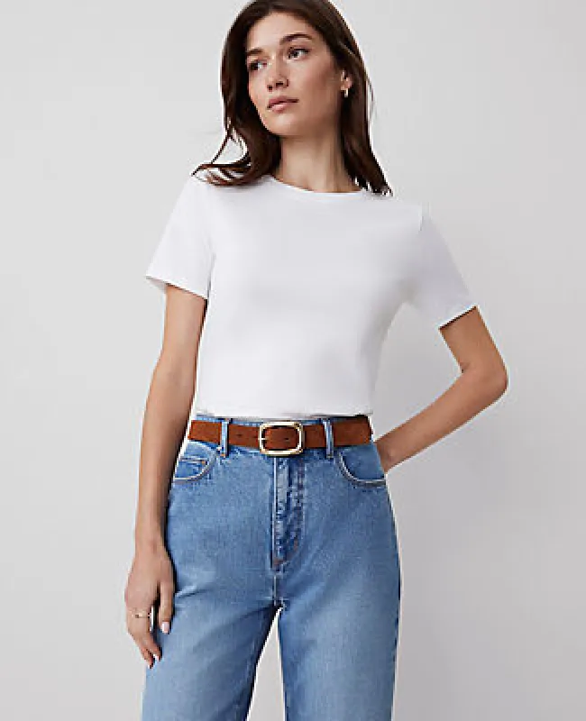 Ann Taylor Crew Neck Tee sold by Ann Taylor
