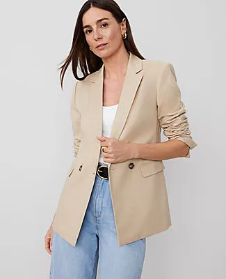 Ann Taylor The Petite Crosby Blazer in Doubleweave sold by Ann Taylor product image thumbnail 2