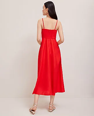 Ann Taylor Linen Blend Midi Dress sold by Ann Taylor product image thumbnail 2