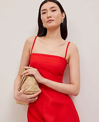 Ann Taylor Linen Blend Midi Dress sold by Ann Taylor product image thumbnail 3