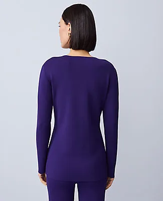 Ann Taylor Crew Neck Cardigan sold by Ann Taylor product image thumbnail 2