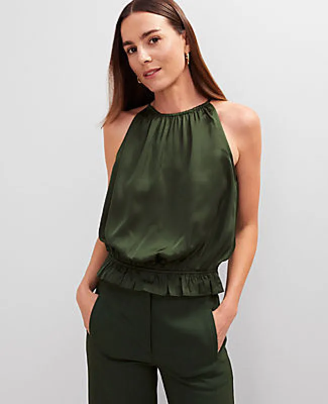 Ann Taylor Shirred Tank Top sold by Ann Taylor