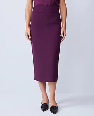 Ann Taylor Fluid Crepe Pocket Midi Skirt sold by Ann Taylor product image thumbnail 2