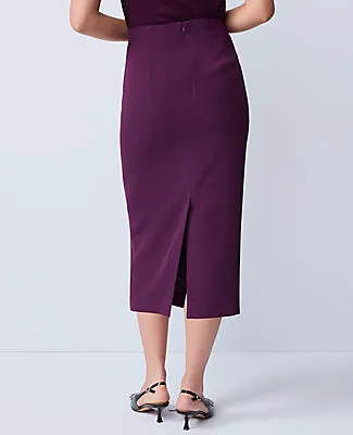 Ann Taylor Fluid Crepe Pocket Midi Skirt sold by Ann Taylor product image thumbnail 3