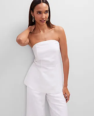 Ann Taylor Strapless Linen Blend Tunic Top sold by Ann Taylor