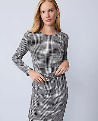 Ann Taylor Plaid Knit Top sold by Ann Taylor
