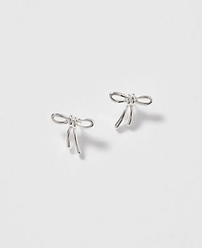 Ann Taylor Mini Bow Stud Earrings sold by Ann Taylor