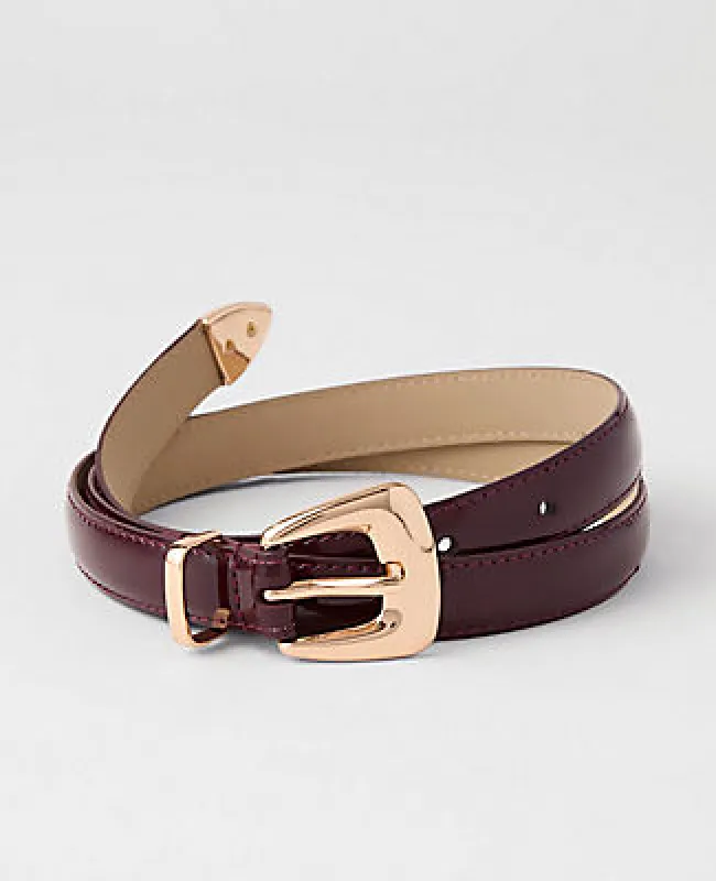 Ann Taylor Patent Square Buckle Belt sold by Ann Taylor