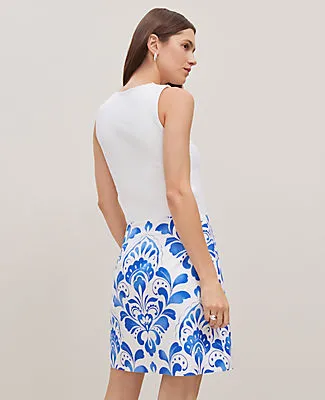 Ann Taylor Tiled A-Line Skirt sold by Ann Taylor product image thumbnail 2
