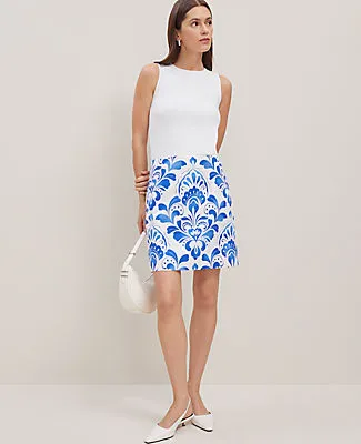 Ann Taylor Tiled A-Line Skirt sold by Ann Taylor product image thumbnail 3