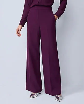 Ann Taylor The Petite Wide-Leg Pant in Fluid Crepe sold by Ann Taylor product image thumbnail 2