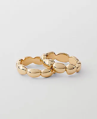 Ann Taylor Metal Disc Ring Set sold by Ann Taylor