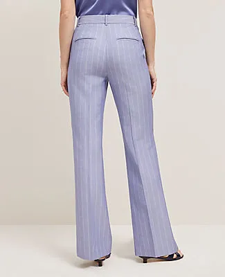 Ann Taylor The Petite Flare Trouser in Pinstripe sold by Ann Taylor product image thumbnail 3