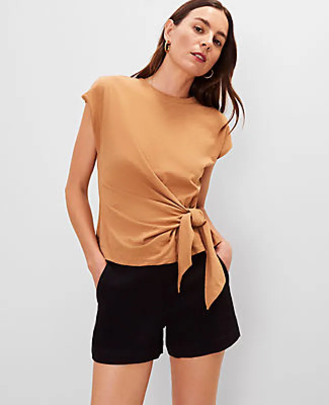 Ann Taylor Tie Waist Tee sold by Ann Taylor