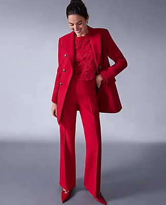 Ann Taylor The Petite Slim Flare Trouser in Bi-Stretch sold by Ann Taylor product image thumbnail 5