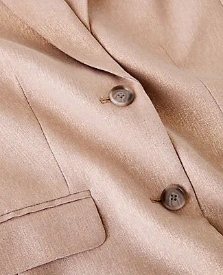 Ann Taylor The Petite Greenwich Blazer in Metallic Jacquard sold by Ann Taylor product image thumbnail 5