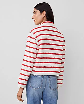 Ann Taylor Petite Tweed Oversized Double Breasted Jacket sold by Ann Taylor product image thumbnail 3