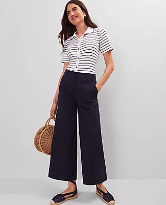 Ann Taylor Weekend Collection Wide-Leg Ankle Pant sold by Ann Taylor