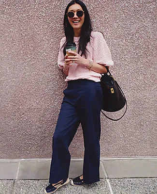 Ann Taylor Weekend Collection Wide-Leg Ankle Pant sold by Ann Taylor product image thumbnail 4