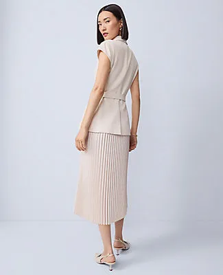 Ann Taylor Petite Crepe Blazer Wrap Midi Dress sold by Ann Taylor product image thumbnail 2