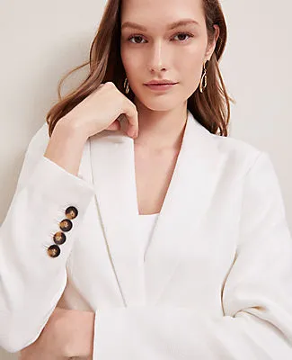 Ann Taylor Piqué Fitted Blazer sold by Ann Taylor product image thumbnail 3